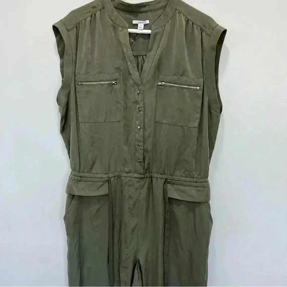 Bar III Jumpsuit Green Olive Utility Sz XXL - Picture 11 of 12